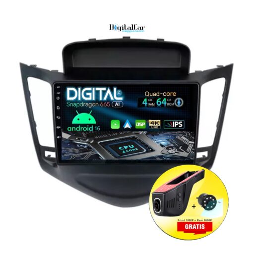 RADIO ANDROID CHEVROLET CRUZE 2011/12