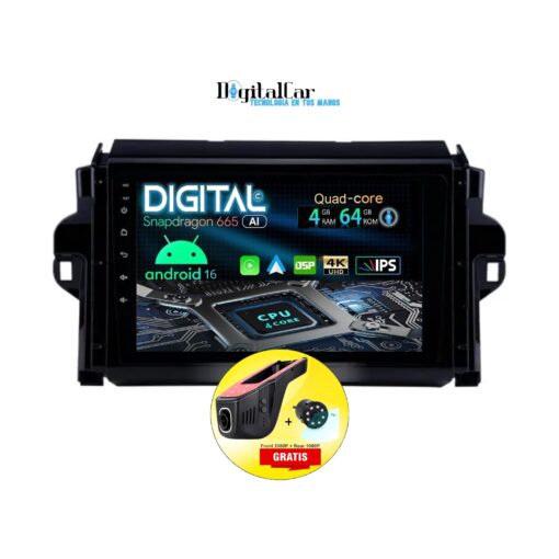 RADIO ANDROID TOYOTA FORTUNER 2017/24