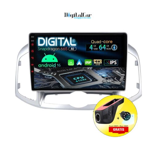 RADIO ANDROID CHEVROLET CAPTIVA 2017/19