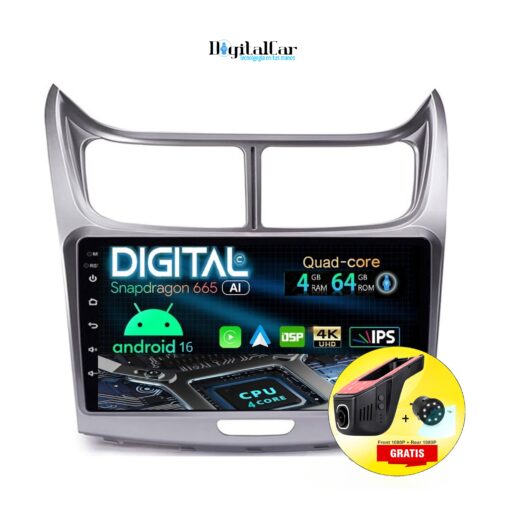 RADIO ANDROID CHEVROLET SAIL 2012/17