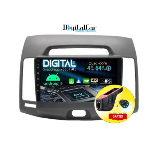 RADIO ANDROID HYUNDAI ELANTRA 2006/11