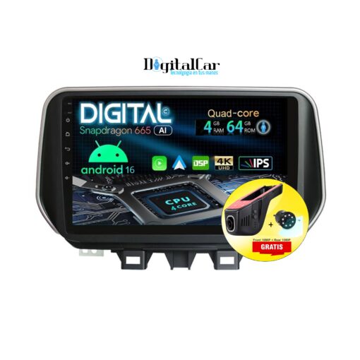 RADIO ANDROID HYUNDAI TUCSON TL 2019/22