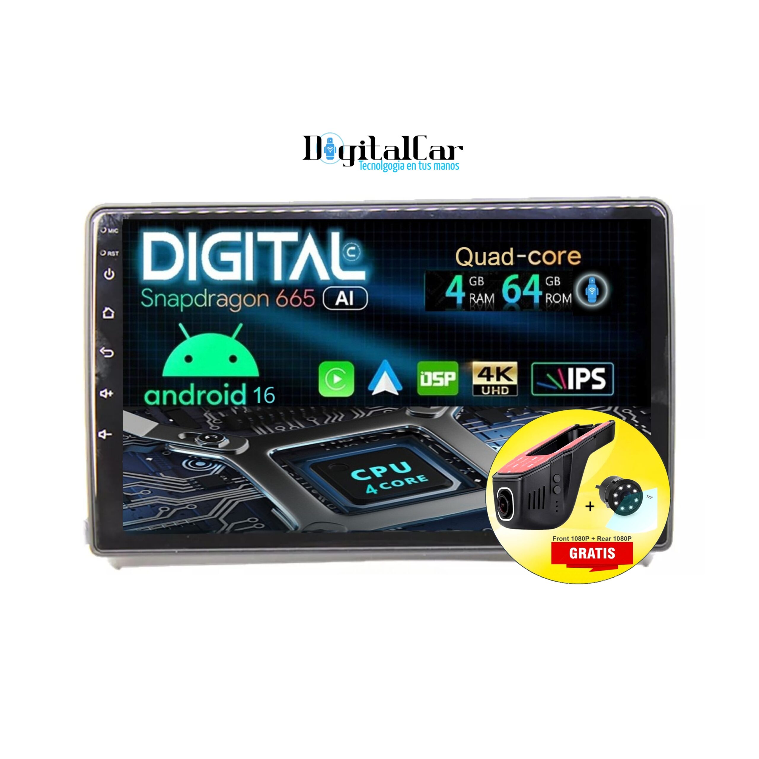 RADIO ANDROID HYUNDAI H1 2007/15