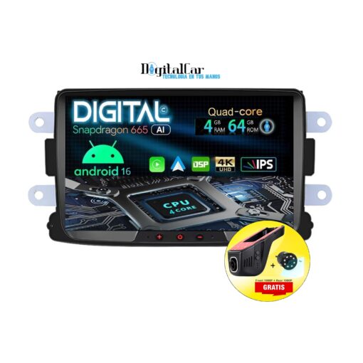 RADIO ANDROID RENAULT DUSTER-LOGAN-SANDERO-STEPWAY