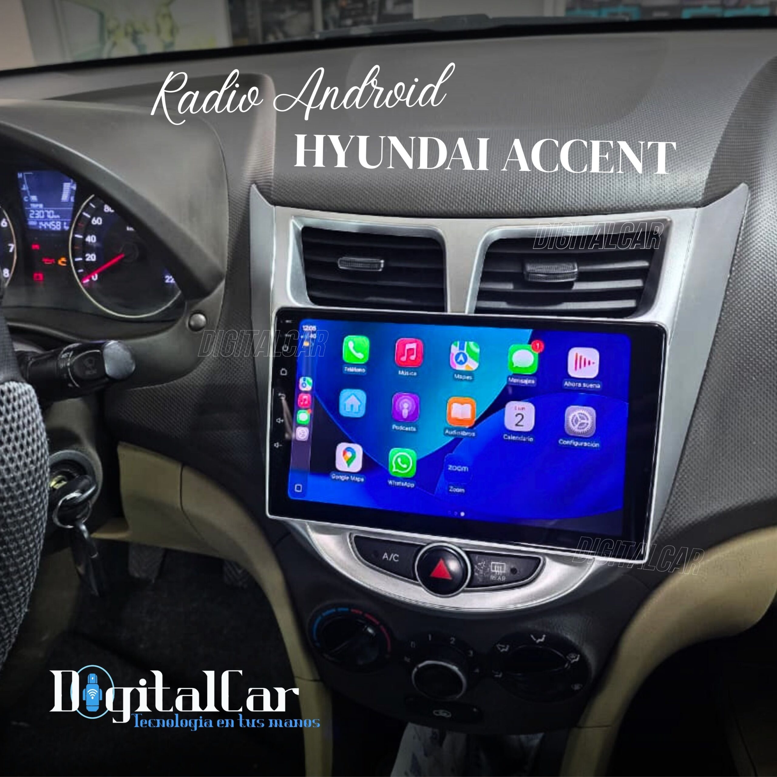 RADIO ANDROID HYUNDAI ACCENT 2012/19 - Image 2