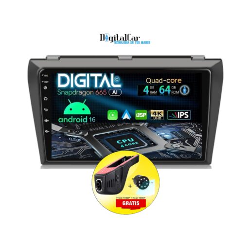 RADIO ANDROID MAZDA 3 2004/09