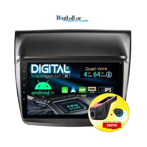 RADIO ANDROID MITSUBISHI L200 SPORTERO TRITON