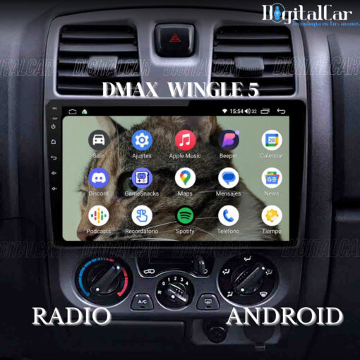 RADIO ANDROID CHEVROLET DMAX D-MAX 2005/08 -WINGLE 5 - Image 2