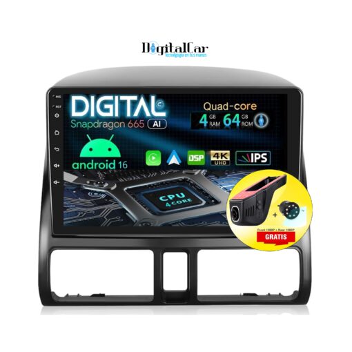 RADIO ANDROID HONDA CRV 2002/06
