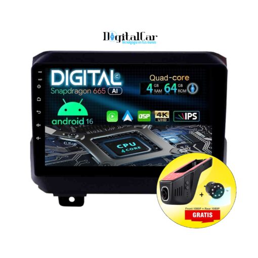 RADIO ANDROID JEEP WRANGLER 2018 UP
