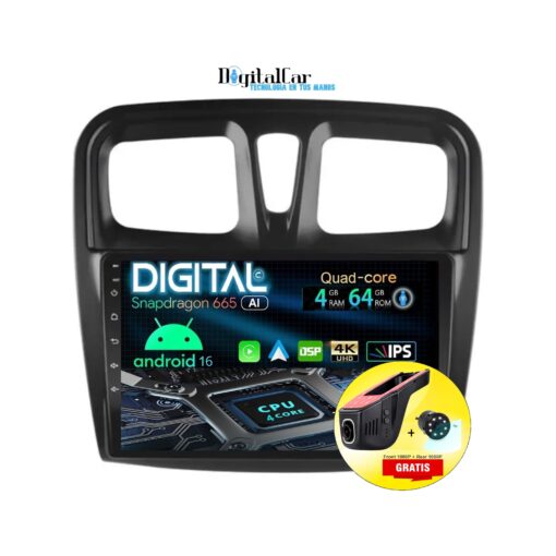 RADIO ANDROID RENAULT LOGAN 2015-20