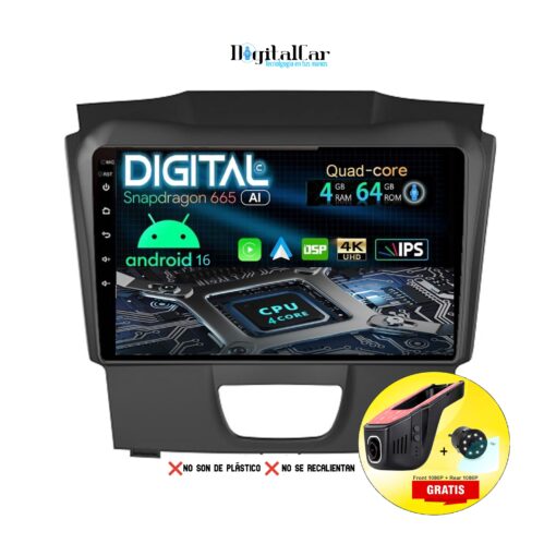 RADIO ANDROID D-MAX DMAX PARKING LOW