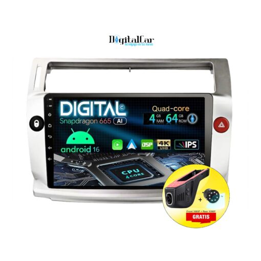 RADIO ANDROID CITROEN C4 2007/2012