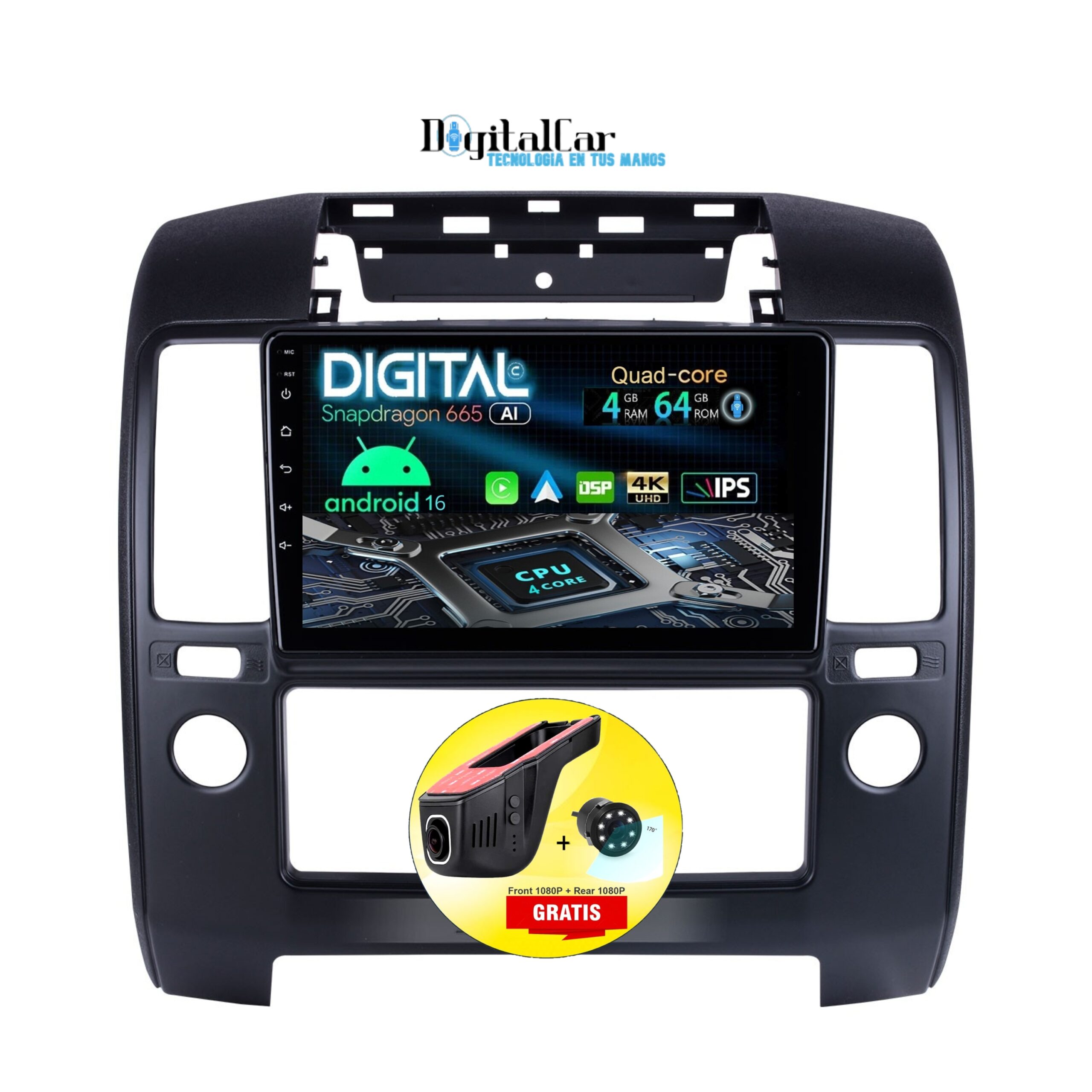 RADIO ANDROID NISSAN NAVARA 2006/2012