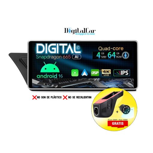 RADIO ANDROID AUDI A4 2009/2016 10INCH