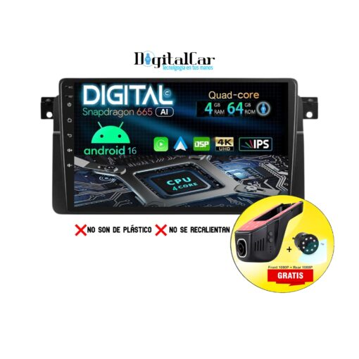 RADIO ANDROID BMW E46 1999/2005