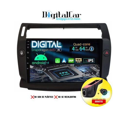 RADIO ANDROID CITROEN C4 2007/2012