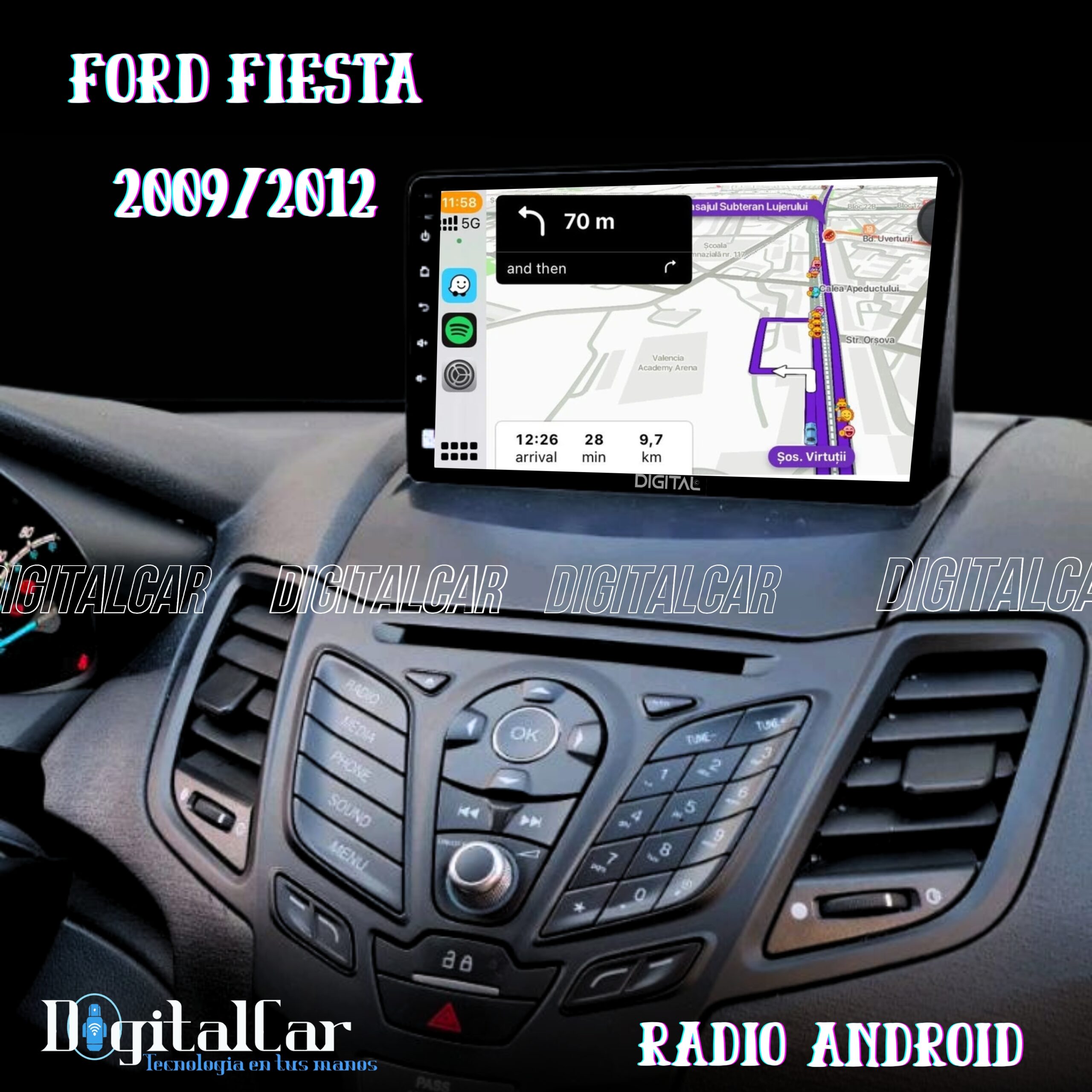 RADIO ANDROID FORD FIESTA 2009/2012 - Image 2