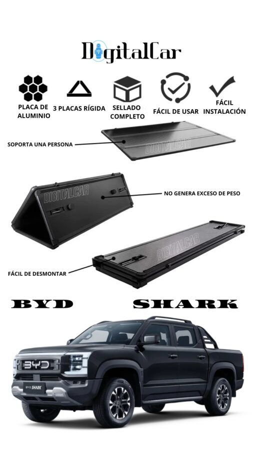 TAPA RÍGIDA CUBRE BALDE BYD SHARK