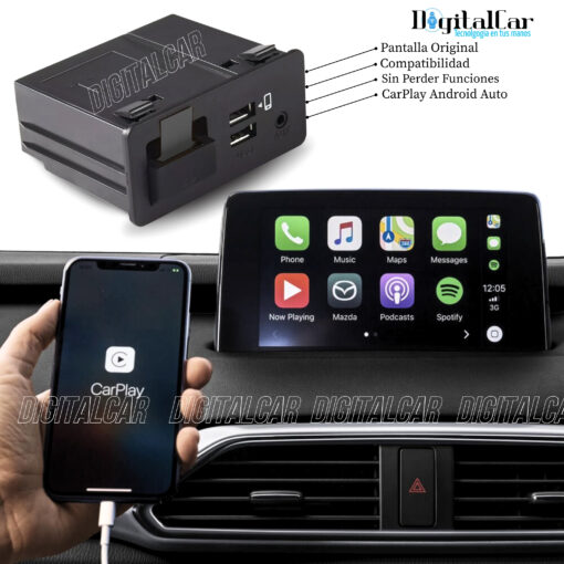 MODULO CARPLAY Y ANDROID AUTO INALAMBRICO PARA MAZDA CONECT - Image 2