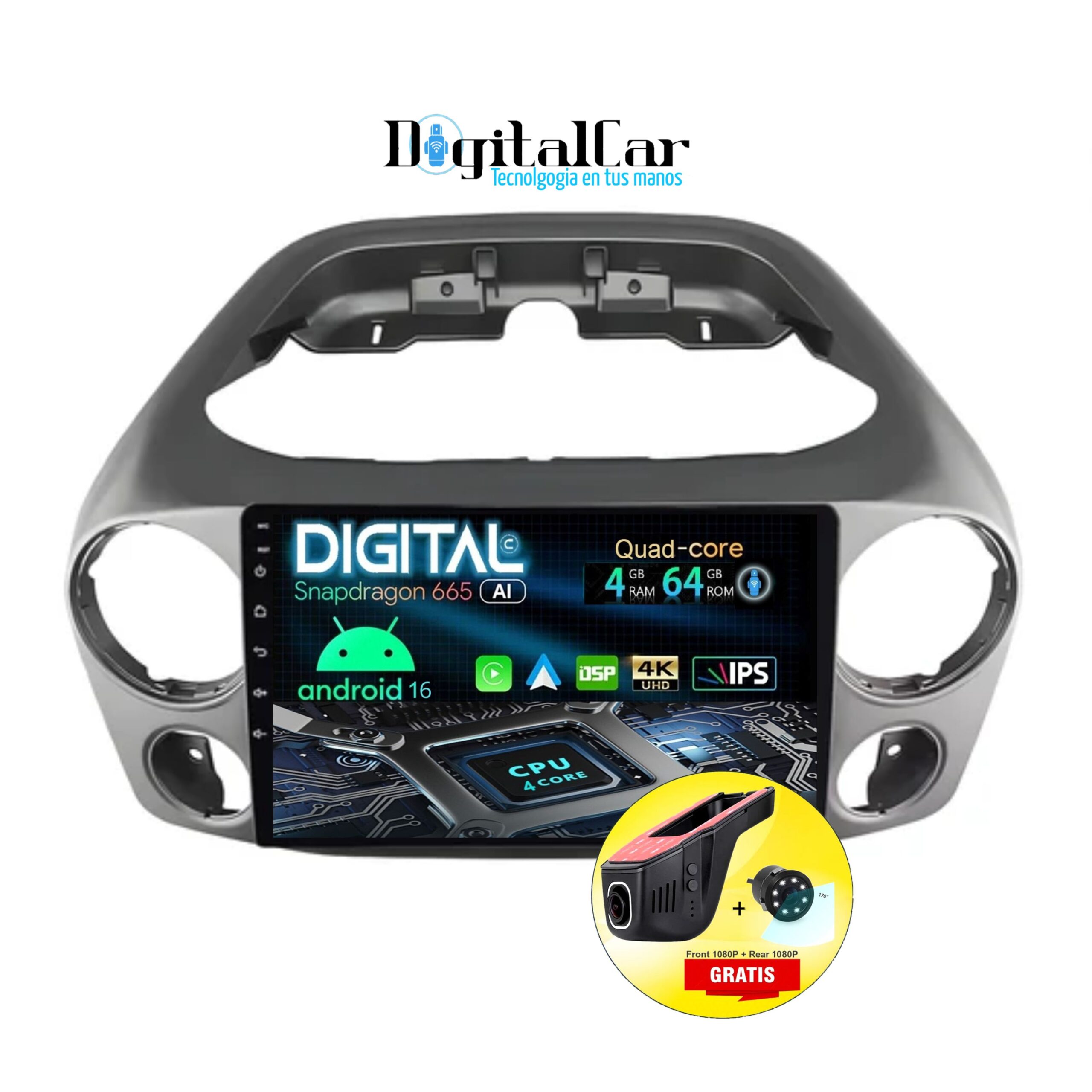 RADIO ANDROID VOLKSWAGEN AMAROK 2010/2016