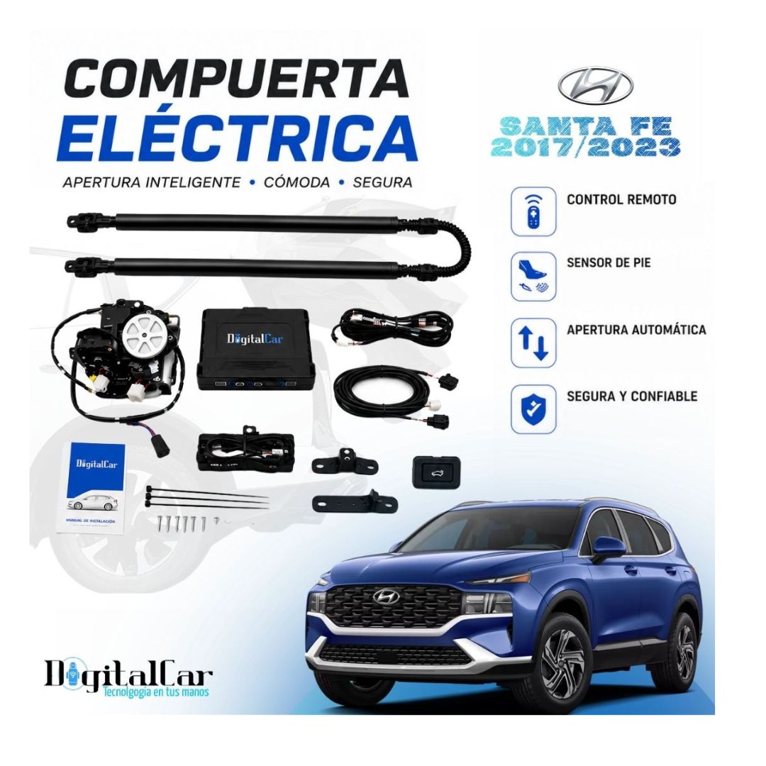COMPUERTA ELEVADOR DE CAJUELA AUTOMÁTICO HYUNDAI SANTA FE 2017/2023