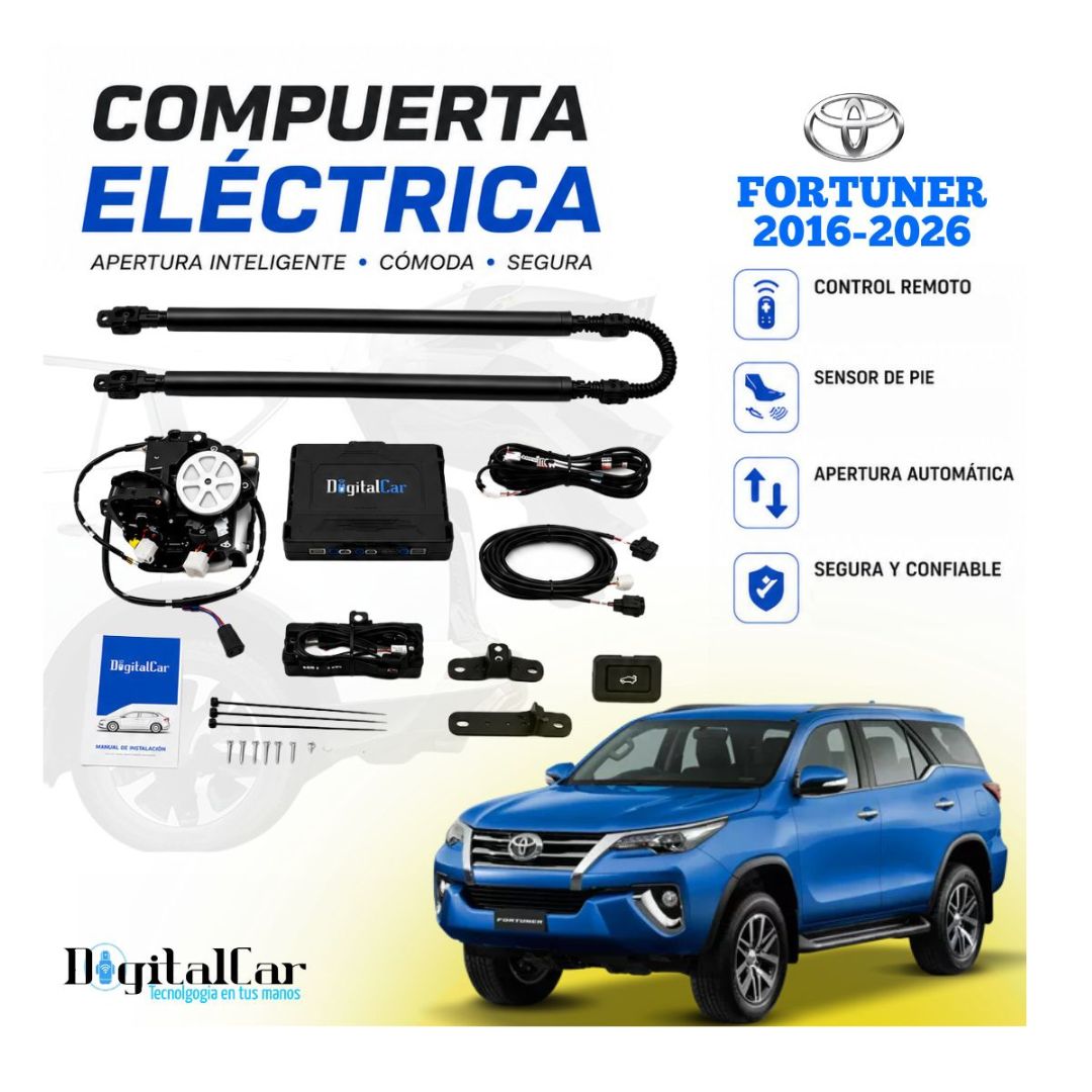 COMPUERTA ELEVADOR DE CAJUELA AUTOMÁTICO TOYOTA FORTUNER 2016/2026