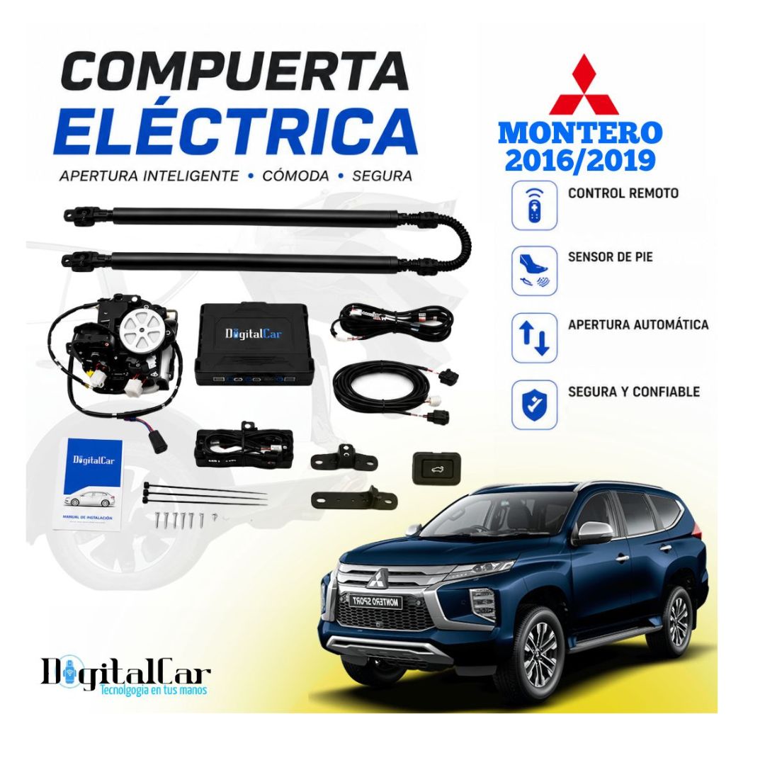 COMPUERTA ELEVADOR DE CAJUELA AUTOMÁTICO MITSUBISHI MONTERO 2016/2019