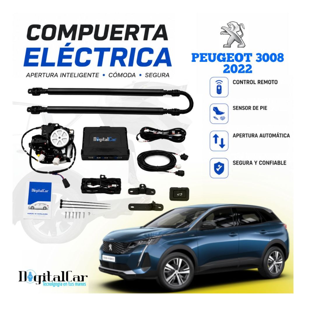 COMPUERTA ELEVADOR DE CAJUELA AUTOMÁTICO PEUGEOT 3008 2022