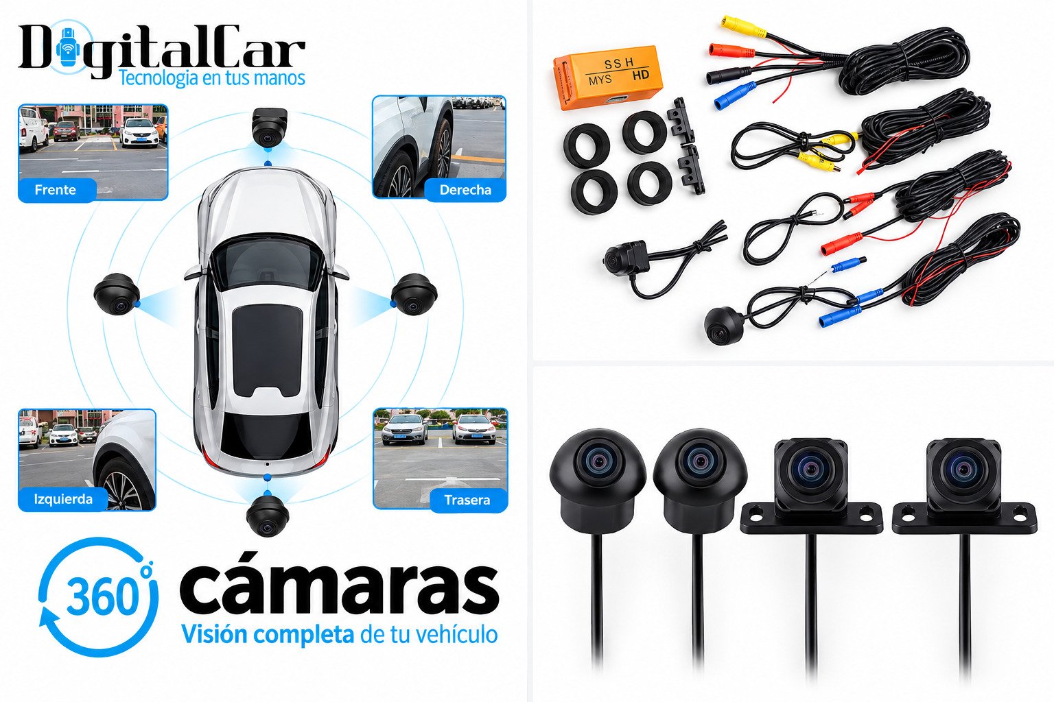 CÁMARA DE VEHÍCULO 360° PANORÁMICA 4 VÍAS - Image 2